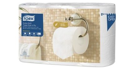 Tork papier toaletowy do dozownika z automatyczną zmianą rolek ekstra miękki Premium – 4 warstwy (110405)