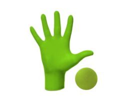 Rękawice nitrylowe gogrip green
